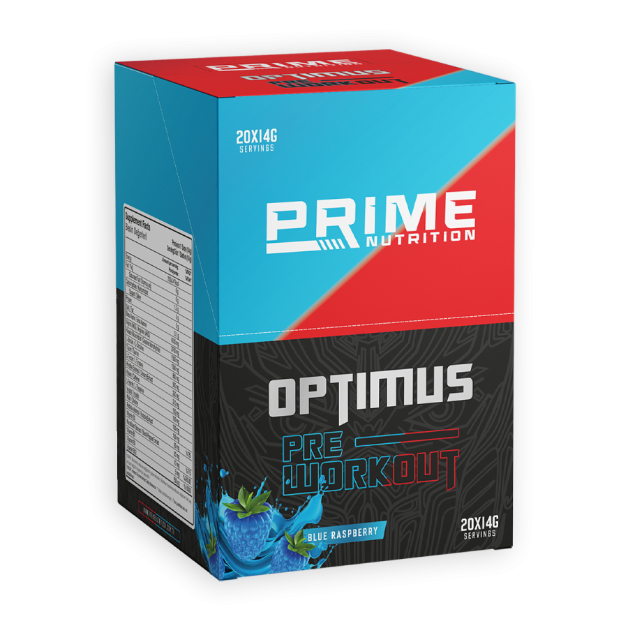 Prime Nutrition Optimus Pre-Workout 20 Adet x 14 gram Blue Raspberry